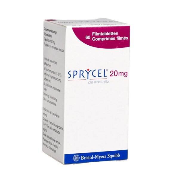 Sprycel 20 mg Caja Con Frasco De 60 Tabletas Recubiertas